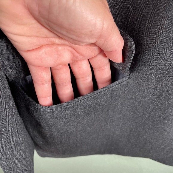 BROOK'S BROTHERS Men's Gray 100% Pure Wool Herringbone Blazer Size 40/34 - Picture 8 of 11